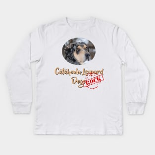 Catahoula Leopard Dogs Rock! Kids Long Sleeve T-Shirt